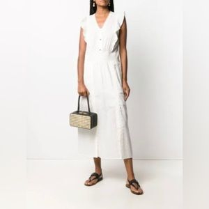 Coach 1941 Broderie Anglaise Maxi Dress Off White Size  8